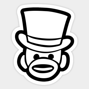 Monkey Head Sticker